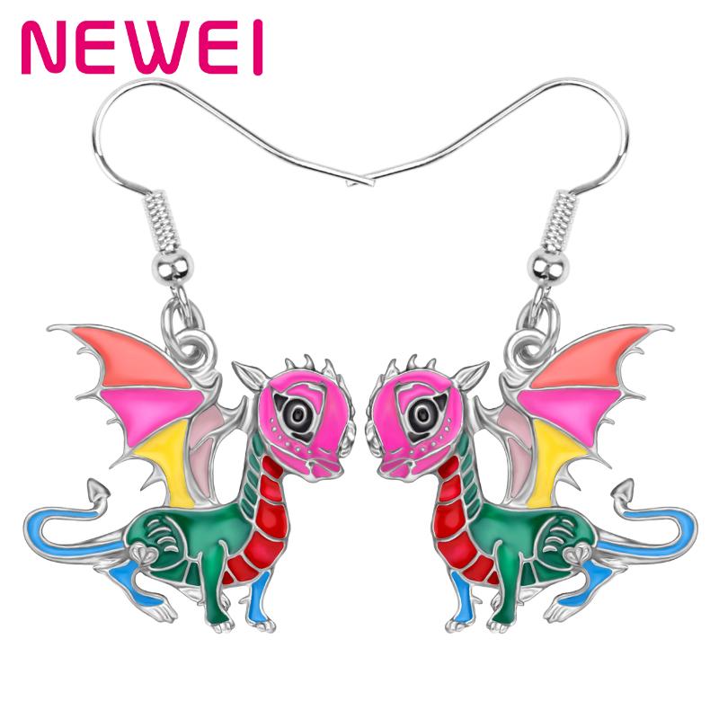 Newei Enamel Alloy Flying Dinosaur Dragon Earrings Big Animal Dangle Drop Jewelry For Women Girls Kid Trendy Birthday Gift
Newei Enamel Alloy Flying Dinosaur Dragon Earrings Big Animal Dangle Drop Jewelry For Women Girls Kid Trendy Birthday Gift