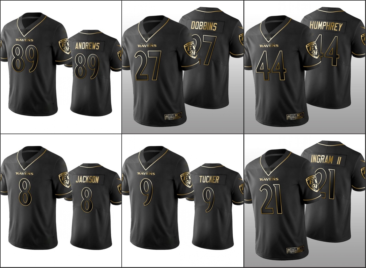 Jersey Baltimore''Ravens''Men #8 Lamar Jackson 27 J.K. Dobbins 21 Mark Ingram 9 Justin Tucker''NFL''Women Youth Black Golden Limited Jersey
Jersey Baltimore''Ravens''Men #8 Lamar Jackson 27 J.K. Dobbins 21 Mark Ingram 9 Justin Tucker''NFL''Women Youth Black Golden Limited Jersey