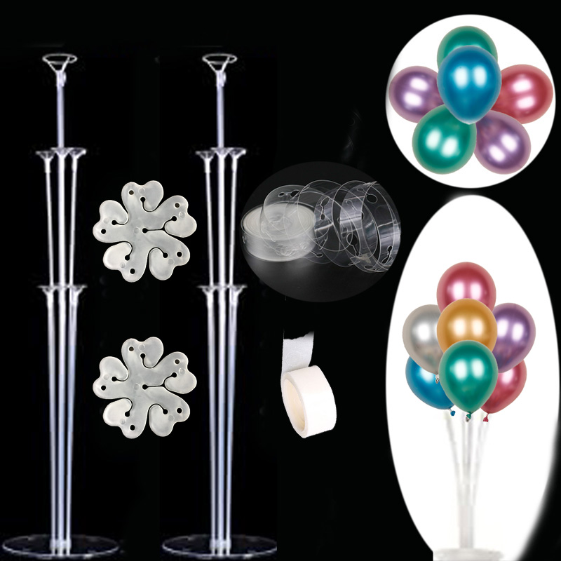 

Party Decoration 1set 7 Tubes Balloons Stand Balloon Holder Column Confetti Baby Shower Kids Birthday Wedding Supplies