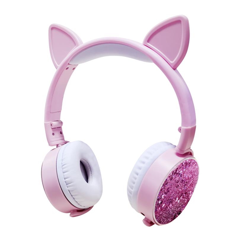 New Cat Ear Wired Headphones Hourglass Glitter Style Women Girl Music Gaming Headset For Mobile Phone Computer PC 3.5mm Jack
New Cat Ear Wired Headphones Hourglass Glitter Style Women Girl Music Gaming Headset For Mobile Phone Computer PC 3.5mm Jack