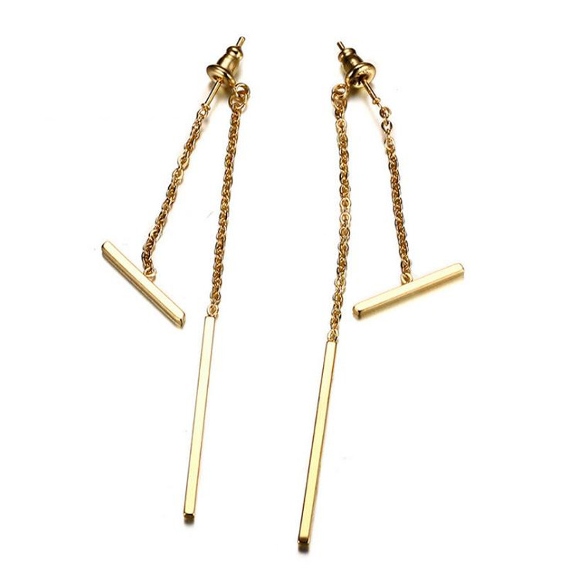 Stainless steel long chain tassel earings for women simple thin Rectangular ornament earrings fashion jewelry womens accessories
Stainless steel long chain tassel earings for women simple thin Rectangular ornament earrings fashion jewelry womens accessories