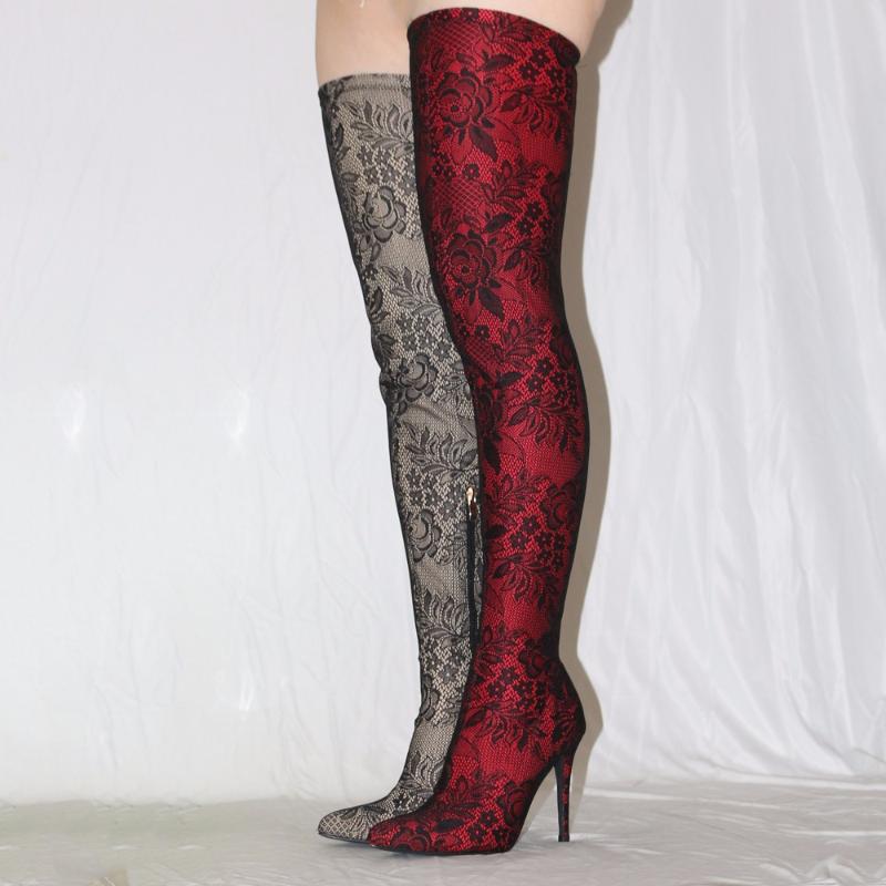 2020 Autumn Shoes Woman Thigh High Boots Stretch Fabric Sexy Pointed Toe Embroider Over-the-knee Boots Design High Heels B, As pic
2020 Autumn Shoes Woman Thigh High Boots Stretch Fabric Sexy Pointed Toe Embroider Over-the-knee Boots Design High Heels B, As pic