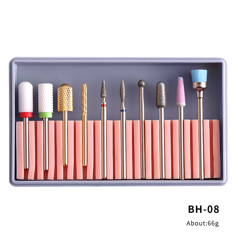 Designer Diamond Nail Drill Bits Set Rotate Burr Misscheering 10pcs Polishing Grinder Head Manicure Electric Machine Cutter Polishing Tool
Designer Diamond Nail Drill Bits Set Rotate Burr Misscheering 10pcs Polishing Grinder Head Manicure Electric Machine Cutter Polishing Tool
