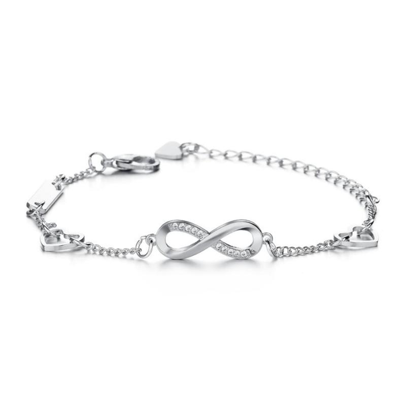 Charms Bracelet Men's stainless steel Bracelet Gold Silver Color Rhinestone Infinity Bracelets for Womens Fashion Jewelry Gift
Charms Bracelet Men's stainless steel Bracelet Gold Silver Color Rhinestone Infinity Bracelets for Womens Fashion Jewelry Gift