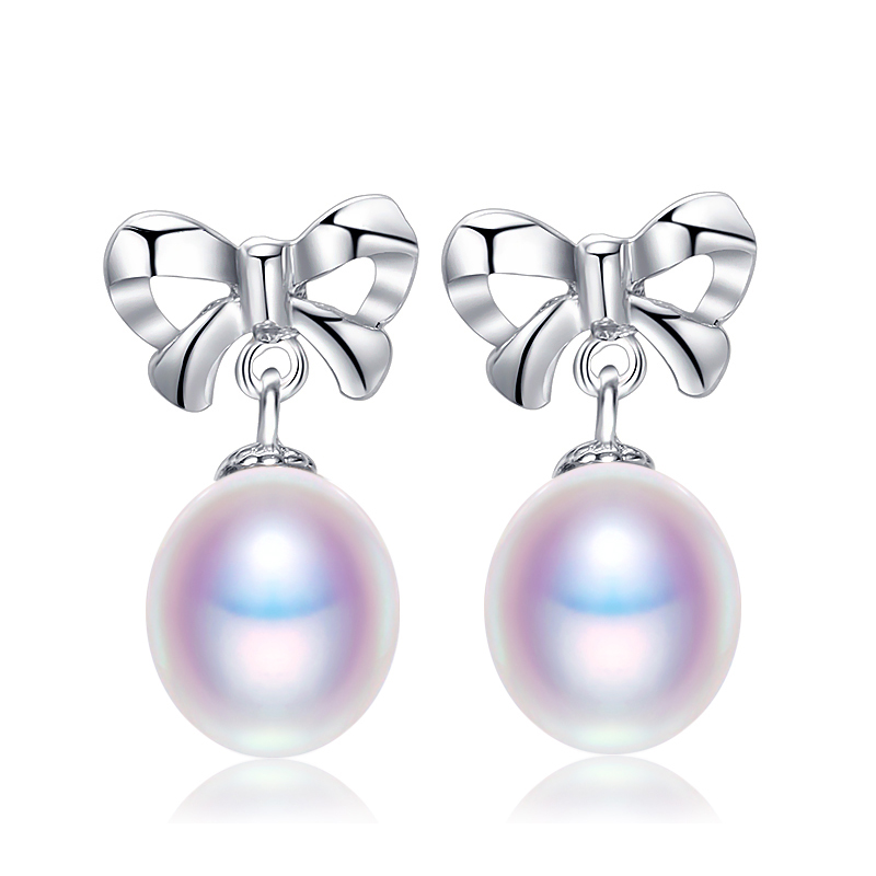 DAIMI 925 Silver Earrings 8-9mm pearls Drop Earrings Natural Pearl Bowknot Cute Jewelry
DAIMI 925 Silver Earrings 8-9mm pearls Drop Earrings Natural Pearl Bowknot Cute Jewelry