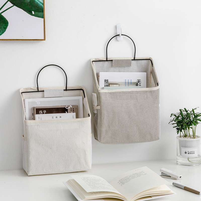Simple Cotton Linen Storage Hanging Bag Books Magazine Sundries Wall Hanging Pocket Removable Toys Storage Bags Home Organizer
Simple Cotton Linen Storage Hanging Bag Books Magazine Sundries Wall Hanging Pocket Removable Toys Storage Bags Home Organizer