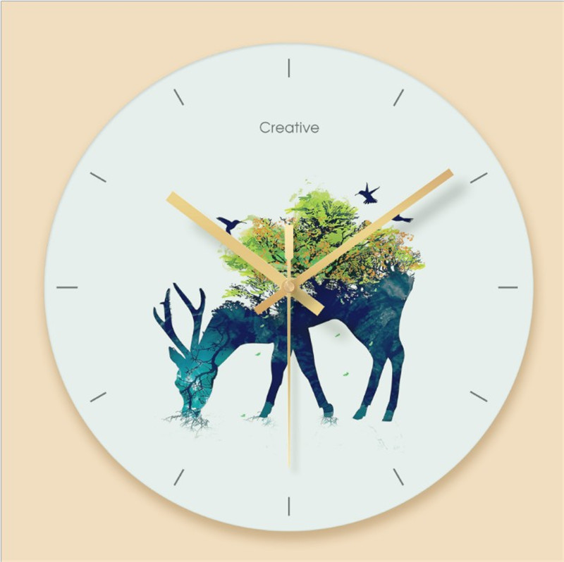 Animal Deer Simple Wall Clock Bedroom Cutesilent Creative Kids Living Room Wall Clock Reloj Pared Grande Home Decor BW50WC
Animal Deer Simple Wall Clock Bedroom Cutesilent Creative Kids Living Room Wall Clock Reloj Pared Grande Home Decor BW50WC