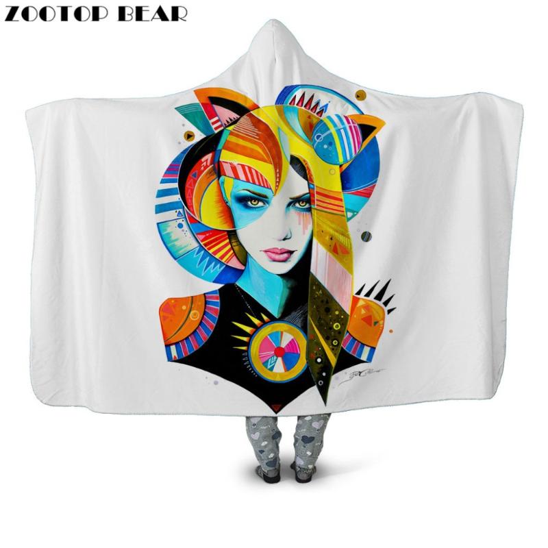Lady Hooded Blanket White Geometric 3D print Female Adult NEW Hipster Wearable Cloak Quilts Bedding Soft Fleece Blankets Fashion
Lady Hooded Blanket White Geometric 3D print Female Adult NEW Hipster Wearable Cloak Quilts Bedding Soft Fleece Blankets Fashion