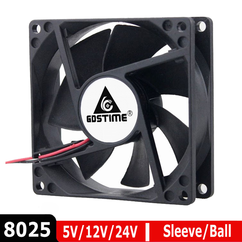 5 Pieces LOT 8025 DC 5V 12V 24V 48V 2Pin 80mm 80x80x25mm 8CM Sleeve / Ball Brushless Radiator Cooling Fan
5 Pieces LOT 8025 DC 5V 12V 24V 48V 2Pin 80mm 80x80x25mm 8CM Sleeve / Ball Brushless Radiator Cooling Fan