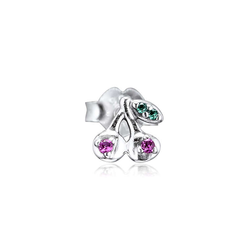 CKK My Cherry Single Stud Earrings Pendientes Kolczyki Aretes de Mujer Earing For Women 925 Sterling Silver Jewelry
CKK My Cherry Single Stud Earrings Pendientes Kolczyki Aretes de Mujer Earing For Women 925 Sterling Silver Jewelry
