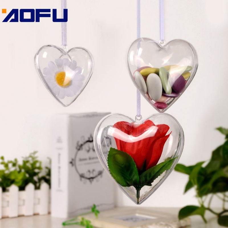 60pcs Heart Shape Transparent Ball Christmas Ornament DIY Clear Plastic Fillable Ball Christmas Tree Ornanment Decorations
60pcs Heart Shape Transparent Ball Christmas Ornament DIY Clear Plastic Fillable Ball Christmas Tree Ornanment Decorations