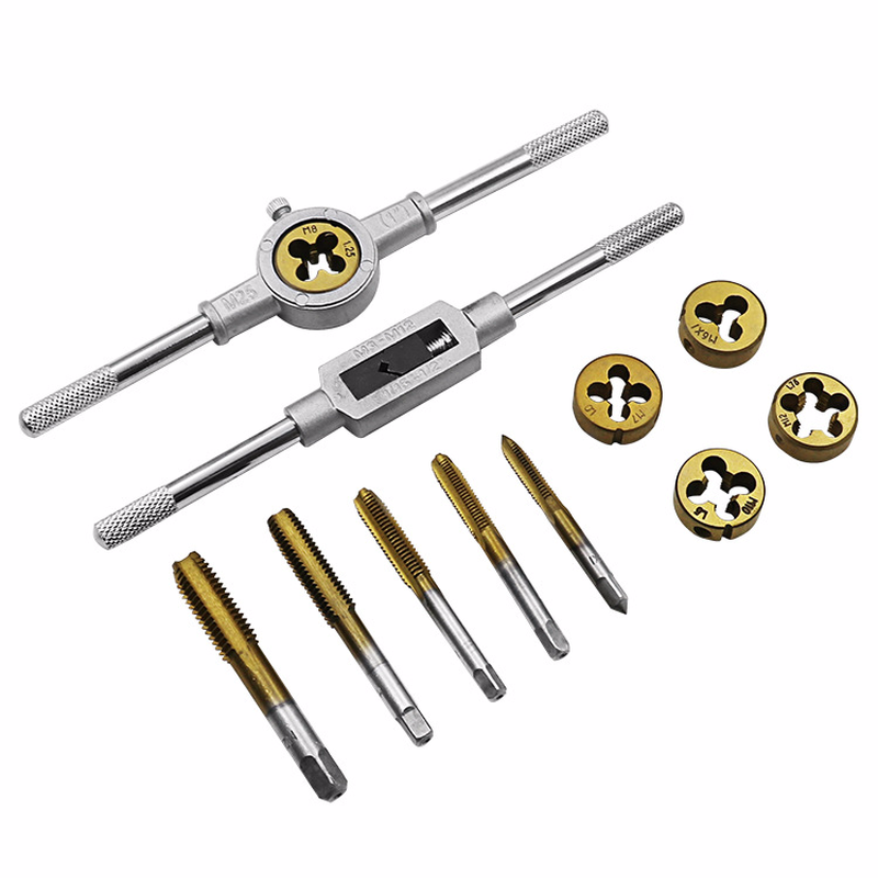 12 Pcs Taper Die Set Hardware Tools Hand Tapping Wrench Die Teeth Twisted Hand Metric Silk Attack Set
12 Pcs Taper Die Set Hardware Tools Hand Tapping Wrench Die Teeth Twisted Hand Metric Silk Attack Set