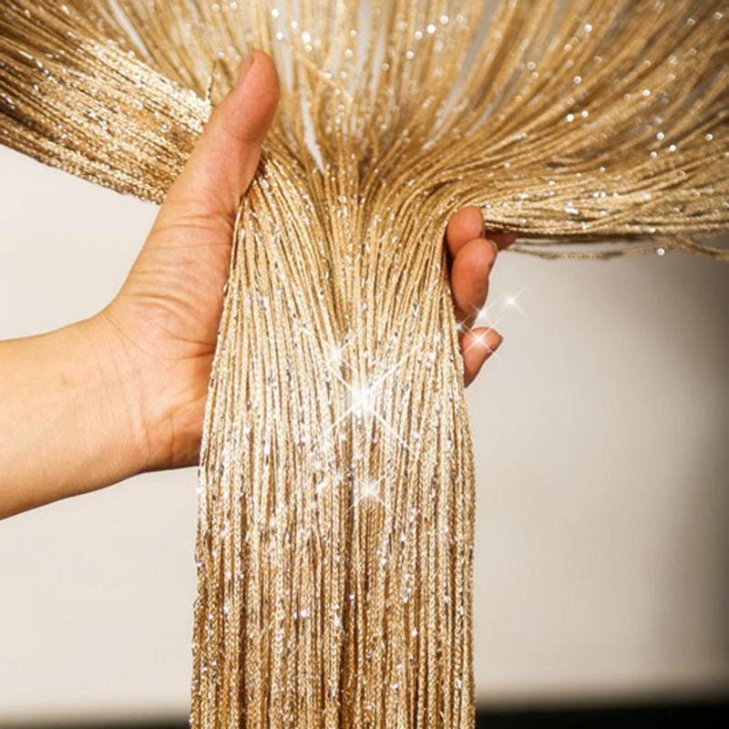 Beaded String Curtain Door Curtain Beads Thread Curtains Window Wall Panel Room Divider Doorway Home Living Room Wedding Decor, Champagne
Beaded String Curtain Door Curtain Beads Thread Curtains Window Wall Panel Room Divider Doorway Home Living Room Wedding Decor, Champagne