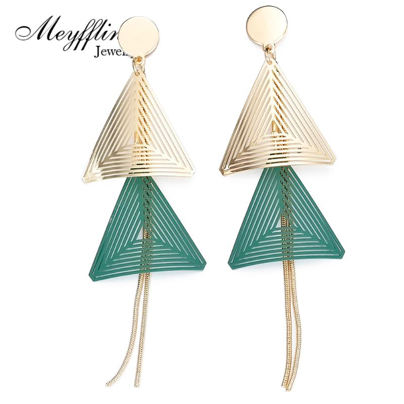Meyfflin Double Triangle Geometric Drop Earrings for Women 2020 Gold Chain Tassel Long Earring Fashion Hanging Statement Jewelry
Meyfflin Double Triangle Geometric Drop Earrings for Women 2020 Gold Chain Tassel Long Earring Fashion Hanging Statement Jewelry