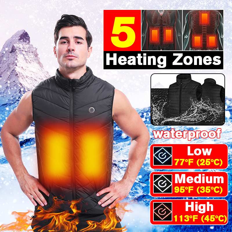 USB Electric Heated Vest Men Outdoor Camouflage Heating Jacket Washable Hiking Thermal Warm Waistcoat Tactical Vest, Black
USB Electric Heated Vest Men Outdoor Camouflage Heating Jacket Washable Hiking Thermal Warm Waistcoat Tactical Vest, Black