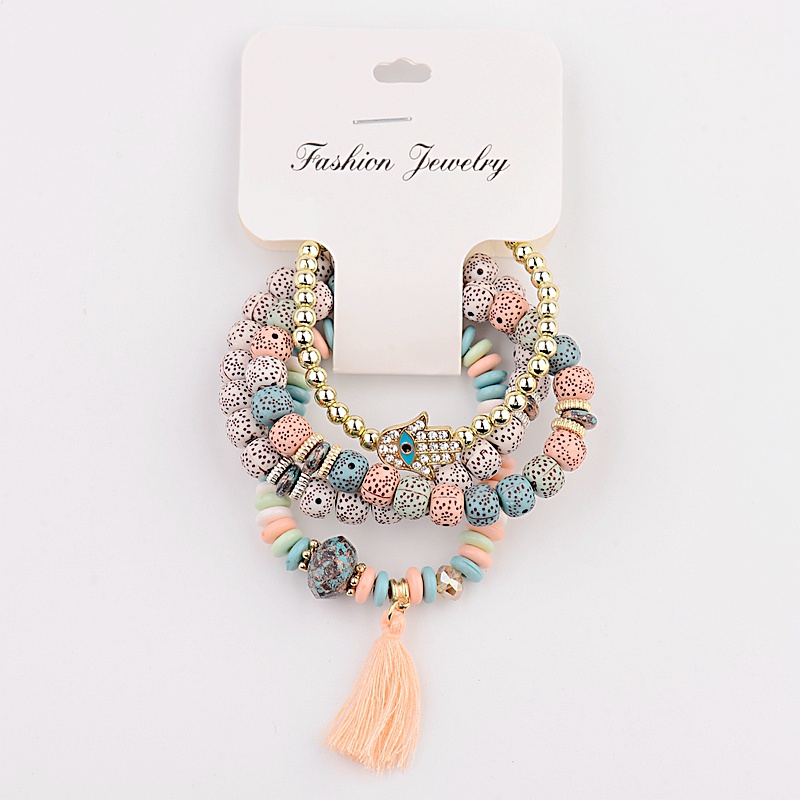 Vintage Bohemia Women Bracelets Set Charm Hand Stone Beads Tassel Pendents Bracelets Pour Les Femmes 4Pcs/Lot
Vintage Bohemia Women Bracelets Set Charm Hand Stone Beads Tassel Pendents Bracelets Pour Les Femmes 4Pcs/Lot