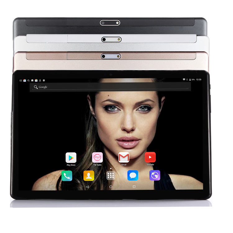 Newest 10 Inch 4G LTE Tablet Octa Core IPS Screen Dual 6GB RAM 32GB ROM Android 9.0 GPS Wifi 3G Phone call Tablet pc, Black