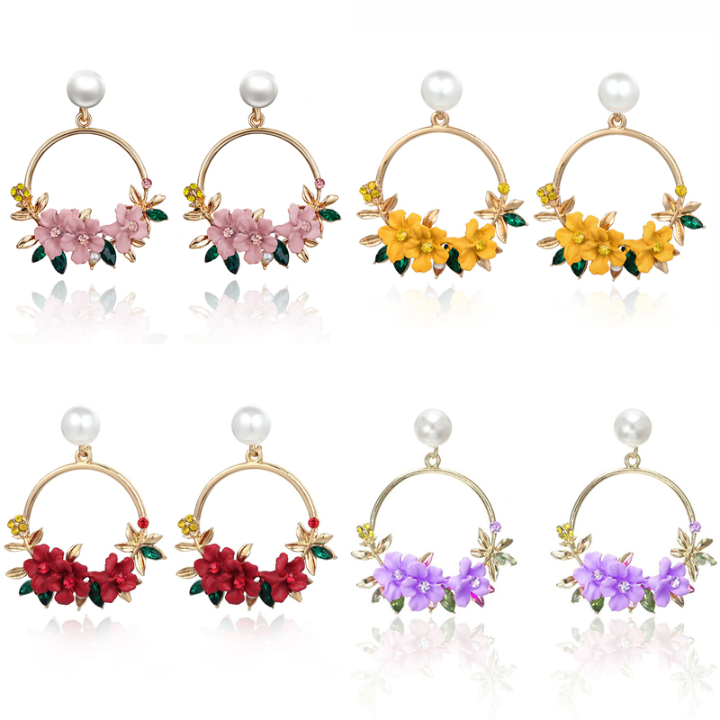 Flower earrings with soft ceramic for women romantic cute red yellow pink purple drop earrings jewelry Accessories wholesale
Flower earrings with soft ceramic for women romantic cute red yellow pink purple drop earrings jewelry Accessories wholesale