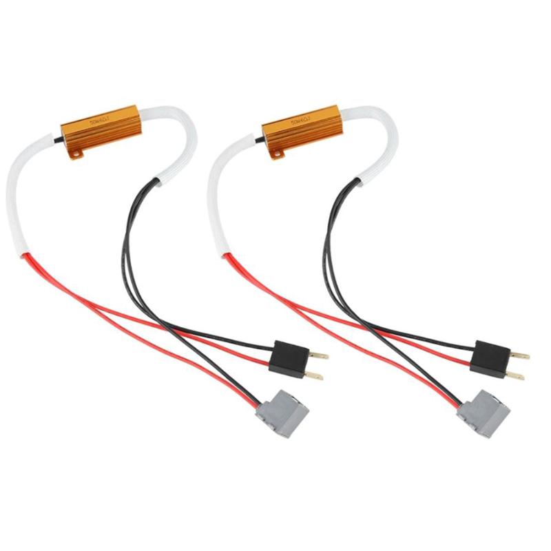 2x Car Canbus Decoders 50W Load Resistor Error Canceller Wiring Anti-Flicker Adapter for H7 LED Headlight Fog Lamp
2x Car Canbus Decoders 50W Load Resistor Error Canceller Wiring Anti-Flicker Adapter for H7 LED Headlight Fog Lamp