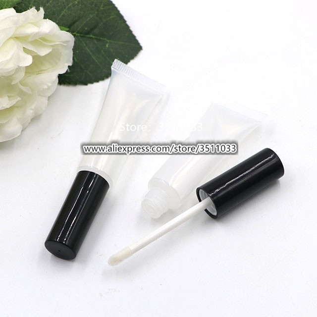 4ml Clear Plastic Soft Hose Tube for Lip Gloss with brush Empty Portable Squeezable Lip Paint Oil Refillable Container Black Lid
4ml Clear Plastic Soft Hose Tube for Lip Gloss with brush Empty Portable Squeezable Lip Paint Oil Refillable Container Black Lid