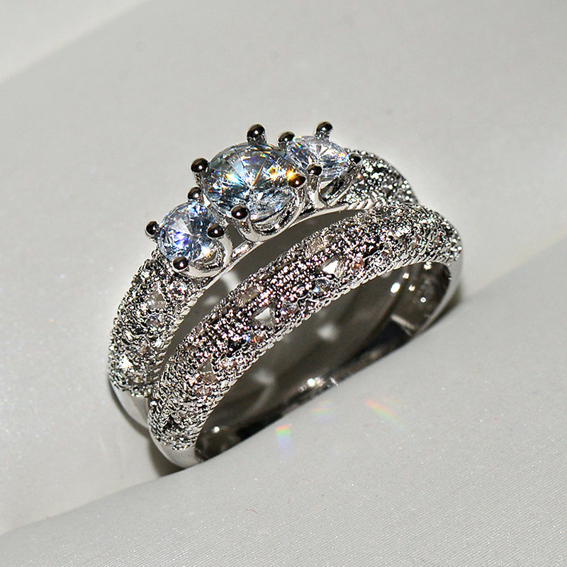high quality white zircon couple stackable rings wedding party engagement ring jewelry gift for women anniversary
high quality white zircon couple stackable rings wedding party engagement ring jewelry gift for women anniversary