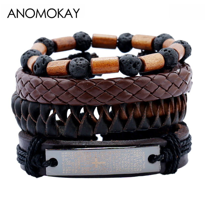 Vintage Multiple Layers Leather Bracelet Set for Men Women Handmake Rope Wood Wrap Punk Bracelets Pulseras Vintage Jewelry
Vintage Multiple Layers Leather Bracelet Set for Men Women Handmake Rope Wood Wrap Punk Bracelets Pulseras Vintage Jewelry