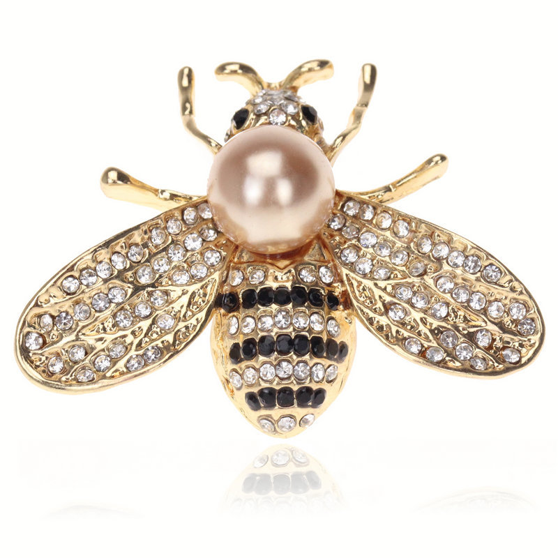 Famous Brand Design Insect Series Brooch Women Delicate Little Bee Brooches Crystal Rhinestone Pin Brooch Jewelry Gifts For Girl, Gray
Famous Brand Design Insect Series Brooch Women Delicate Little Bee Brooches Crystal Rhinestone Pin Brooch Jewelry Gifts For Girl, Gray