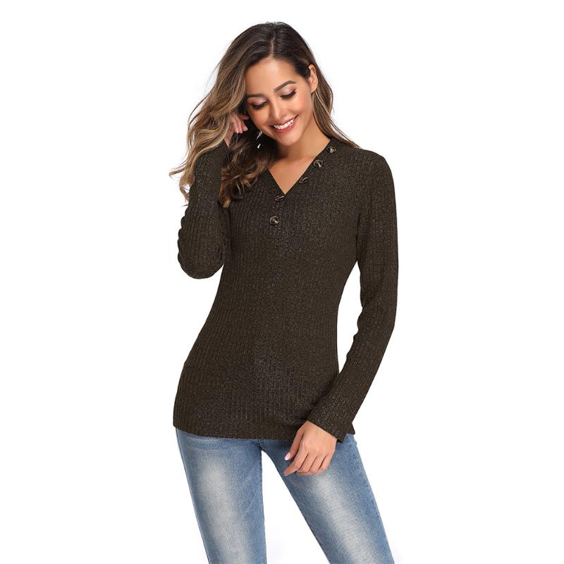 Spring Knitted Winter Long Sleeve Casual Women Sweater Comfortable Party Solid V Neck Slim Soft Pullover Autumn, Army green 
Spring Knitted Winter Long Sleeve Casual Women Sweater Comfortable Party Solid V Neck Slim Soft Pullover Autumn, Army green