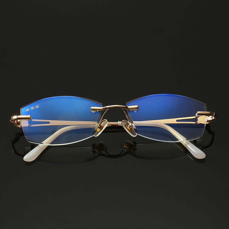 Beige Elegant Lady Diamond Cut Rimless Anti Blue Reading Glasses Computer Goggles Women Alloy Office Lady Business Presbyopia
Beige Elegant Lady Diamond Cut Rimless Anti Blue Reading Glasses Computer Goggles Women Alloy Office Lady Business Presbyopia