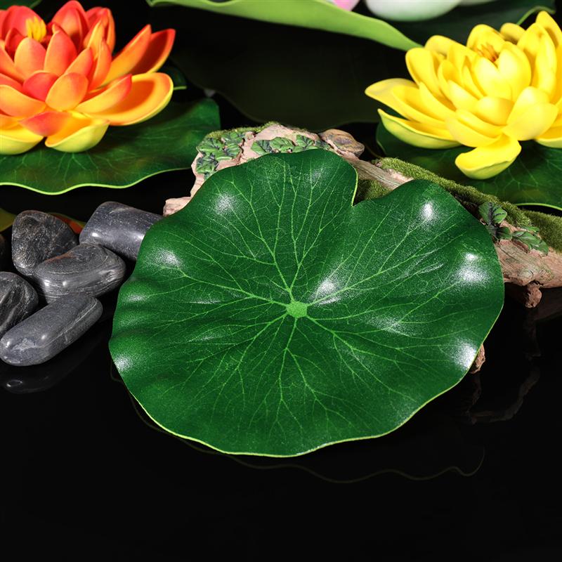 Tinksky 10pcs 18CM Simulation Lotus Leaves Floating Pool Decoration Water Decorative Aquarium Fish Pond Scenery, As pic
Tinksky 10pcs 18CM Simulation Lotus Leaves Floating Pool Decoration Water Decorative Aquarium Fish Pond Scenery, As pic