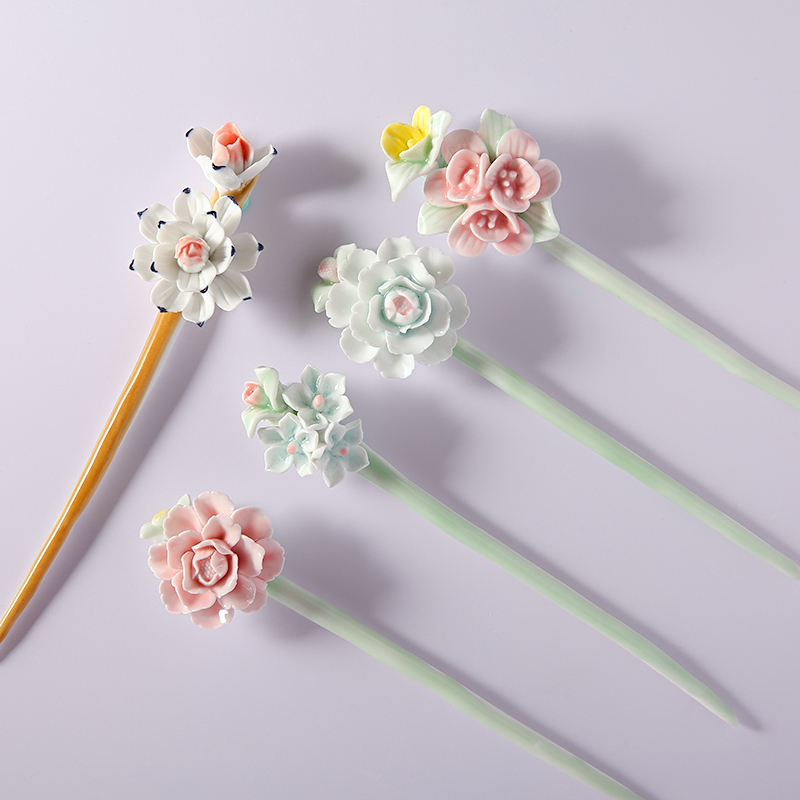 Classical Handmade Ceramic Flower Simple Vintage Women Hair Stick Jewelry Chinese Style Hairpin Gift Hair Jewelry Accessories
Classical Handmade Ceramic Flower Simple Vintage Women Hair Stick Jewelry Chinese Style Hairpin Gift Hair Jewelry Accessories