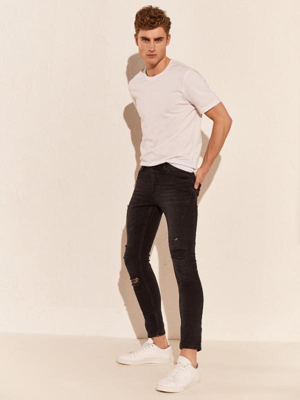 Super Skinny Men Jeans Hot Selling Long Pants Stretch Male solid midweight zipper mid full length denim straight softener, As pic
Super Skinny Men Jeans Hot Selling Long Pants Stretch Male solid midweight zipper mid full length denim straight softener, As pic