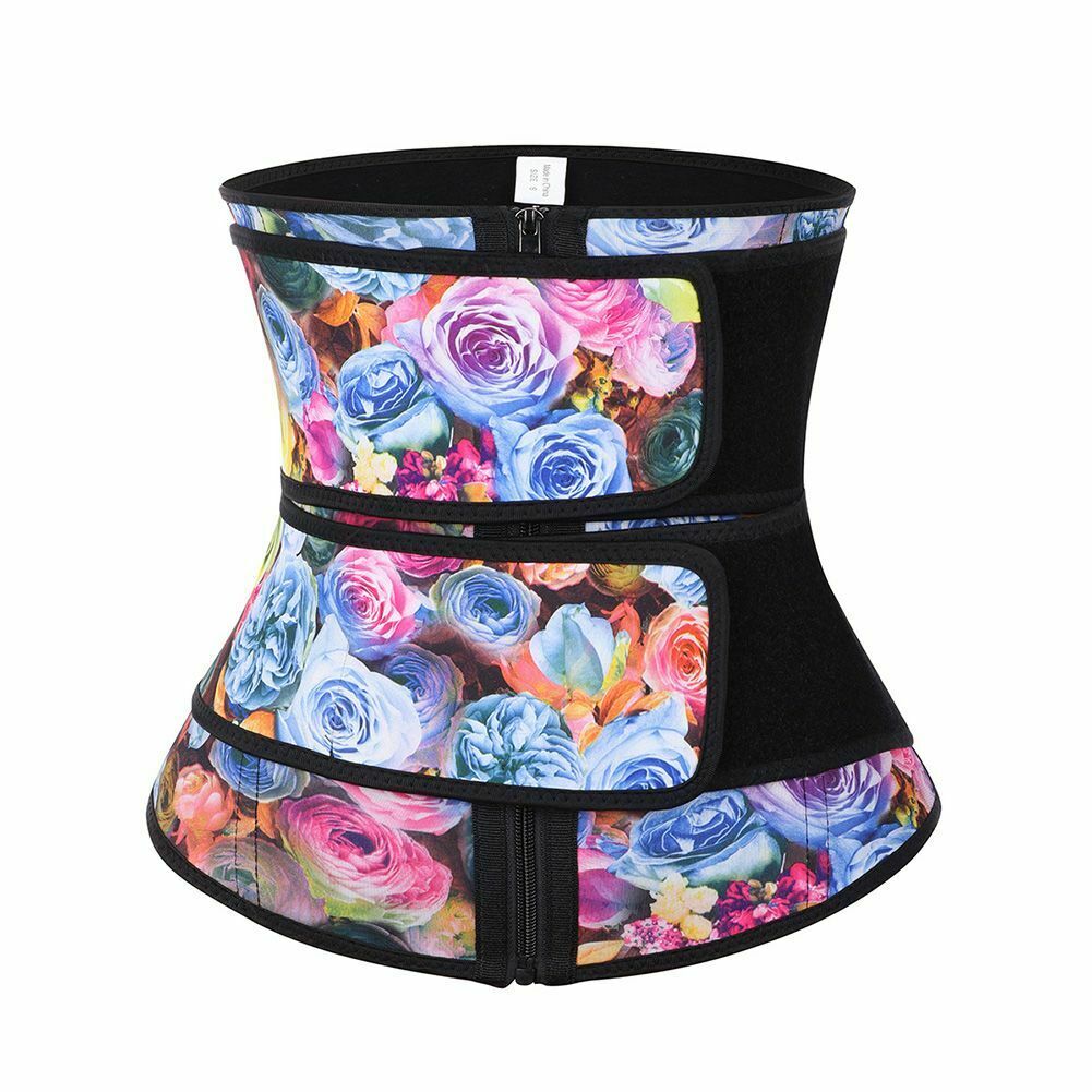 Newest Hot Sale Women Rose Waist Trainer Neoprene Sauna Sweat Corset Trimmer Belt Waist Cincher Body Shaper Slimming Sports Girdle Shapewear