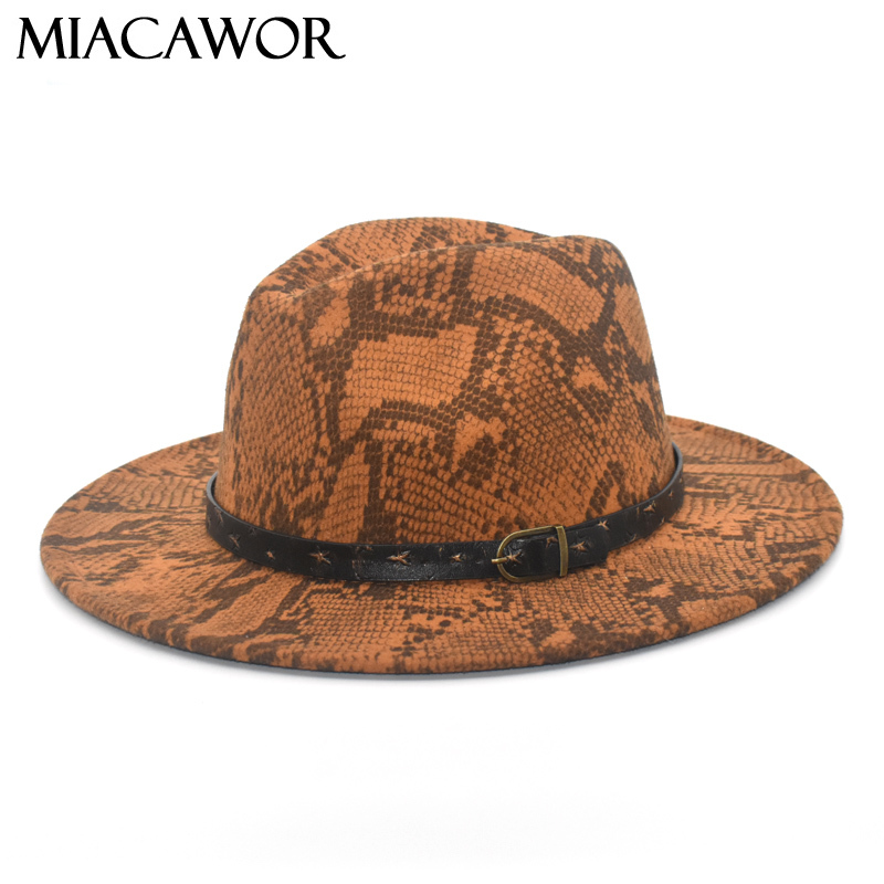 MIACAWOR Elegant Ladies Fedoras Men's Autumn And Winter Wool Hat Retro Jazz Hat Wide-Brimmed Gentleman Fashion F66, Dark grey 
MIACAWOR Elegant Ladies Fedoras Men's Autumn And Winter Wool Hat Retro Jazz Hat Wide-Brimmed Gentleman Fashion F66, Dark grey