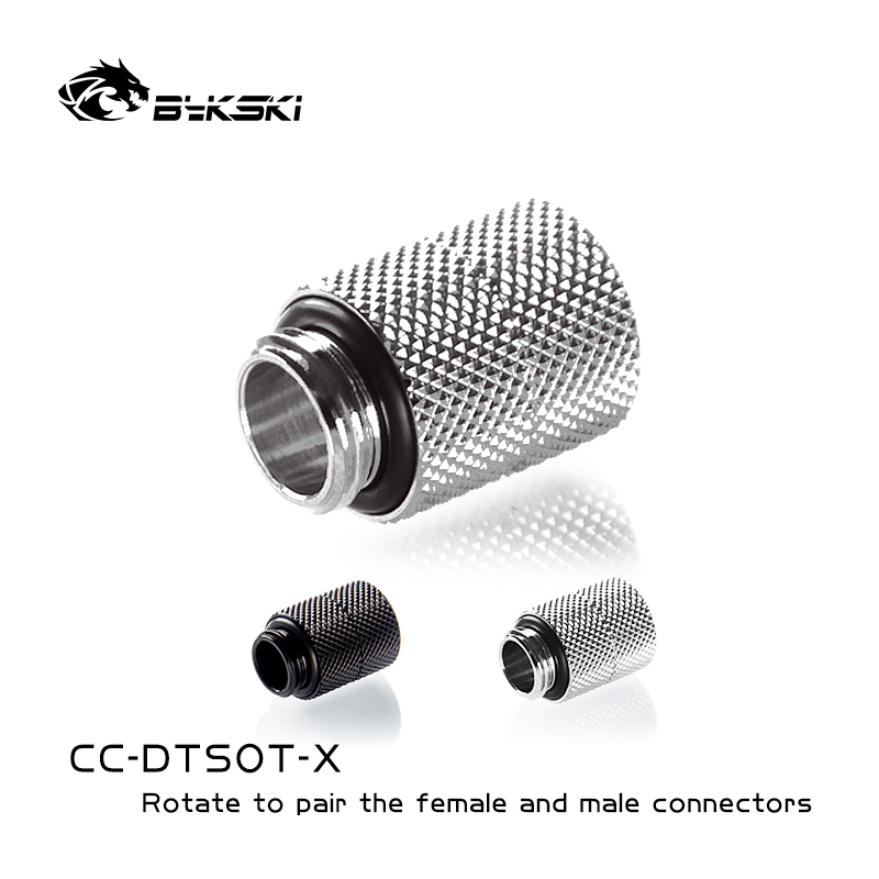 Bykski Male To Female Extender Rotary Fittings, Multiple Color G1/4 Male To Female Fittings, CC-DTSOT-X
Bykski Male To Female Extender Rotary Fittings, Multiple Color G1/4 Male To Female Fittings, CC-DTSOT-X