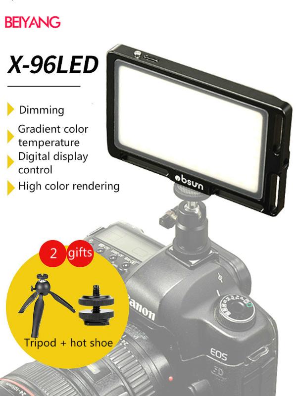 BEIYANG Rechargable 96 LED Video Light Lamp Studio Photo Wedding Party Fill-in Light for DSLR Camera
BEIYANG Rechargable 96 LED Video Light Lamp Studio Photo Wedding Party Fill-in Light for DSLR Camera