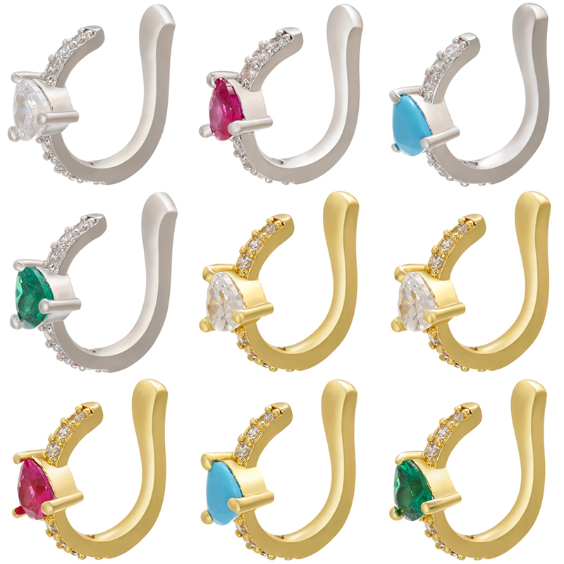 HECHENG 1pc cz heart earring wholesale love heart colorful ear bone cilp for women girls gold color jewelryVE234
HECHENG 1pc cz heart earring wholesale love heart colorful ear bone cilp for women girls gold color jewelryVE234