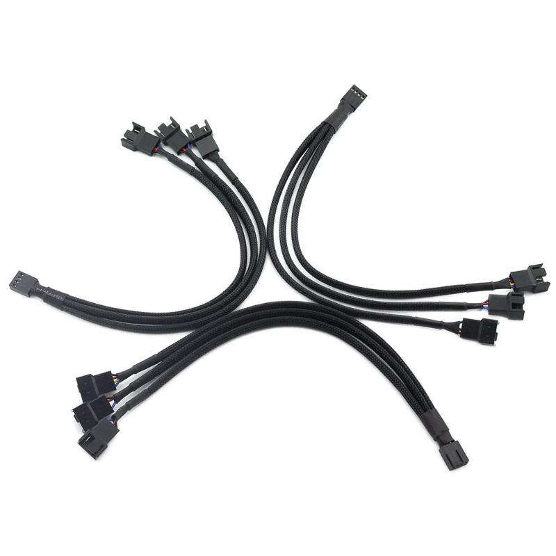 5/10/20PCS High Quality 4 pin PWM Fan Cable 1 to 3 ways Splitter Black Sleeved 26cm Length Extension Cable Connector Wholesale
5/10/20PCS High Quality 4 pin PWM Fan Cable 1 to 3 ways Splitter Black Sleeved 26cm Length Extension Cable Connector Wholesale
