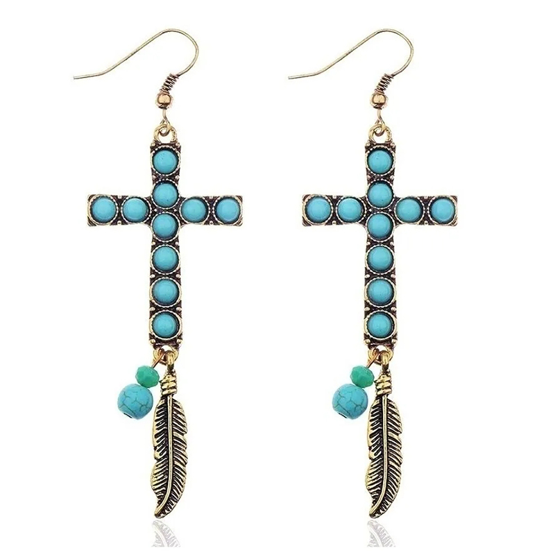 Dangle & Chandelier Boho Blue Stone Earrings For Women Cross Pendant Vintage Wedding Party Statement Earring Trendy Jewelry D5D470
Dangle & Chandelier Boho Blue Stone Earrings For Women Cross Pendant Vintage Wedding Party Statement Earring Trendy Jewelry D5D470