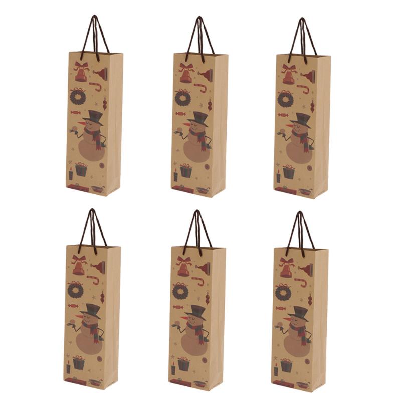 6pcs Wine Bottle Bags Kraft Paper Bag with Rope Handles Christmas Gift Bags Wine Bottle Bag Christmas Household Items
6pcs Wine Bottle Bags Kraft Paper Bag with Rope Handles Christmas Gift Bags Wine Bottle Bag Christmas Household Items