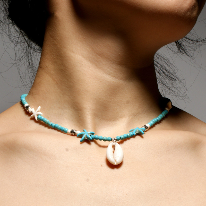 Shell Hangers Zeester Kralen Choker Ketting voor Vrouwen Vintage Bohemian Collier Femme Sieraden
Shell Hangers Zeester Kralen Choker Ketting voor Vrouwen Vintage Bohemian Collier Femme Sieraden