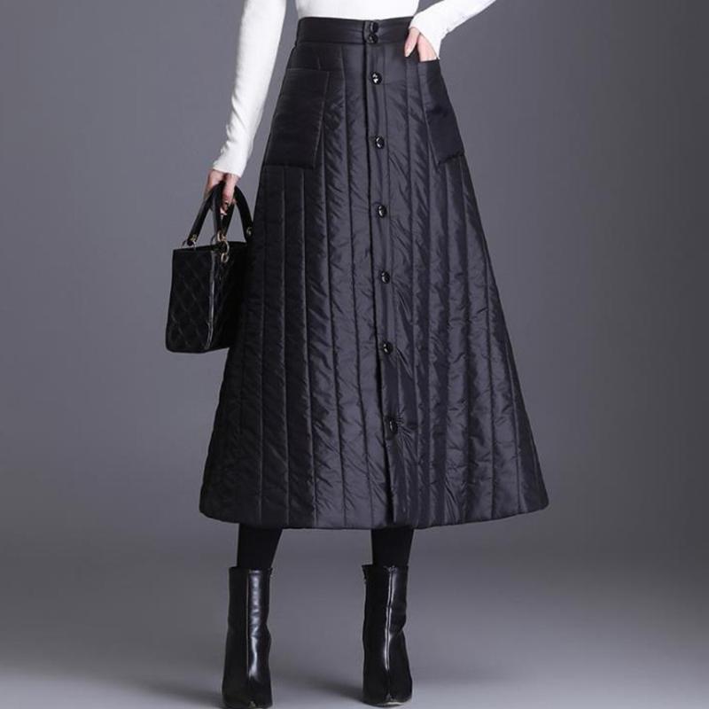 Plus Size Winter Duck Down Maxi Skirts Womens 2020 Black Vintage Clothes Thick High Waist Casual Loose Long Skirt 4XL Streetwear, Black skirt
Plus Size Winter Duck Down Maxi Skirts Womens 2020 Black Vintage Clothes Thick High Waist Casual Loose Long Skirt 4XL Streetwear, Black skirt