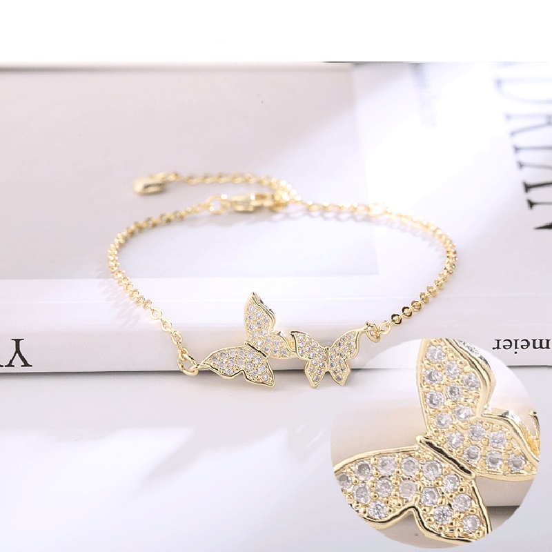 Bracelet Elegant Simple Crystal Butterfly Bracelet Bangle For Women Chain Jewelry Gold Rose Color Dropshipping 
Bracelet Elegant Simple Crystal Butterfly Bracelet Bangle For Women Chain Jewelry Gold Rose Color Dropshipping