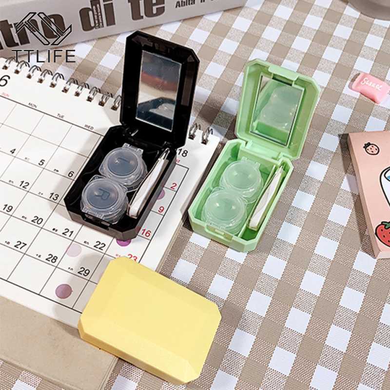 Mini Solid Color Contact Lens Case with Mirror Second Item HALF Price Beauty Lens Case Contact Storage Box Can As Gift
Mini Solid Color Contact Lens Case with Mirror Second Item HALF Price Beauty Lens Case Contact Storage Box Can As Gift