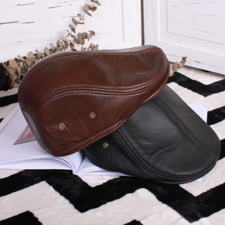 Berets Fashion Autumn Men's Leather Thin Women's Hats Top Layer Cowhide Hat Idle Winter Men Beret, Black
Berets Fashion Autumn Men's Leather Thin Women's Hats Top Layer Cowhide Hat Idle Winter Men Beret, Black