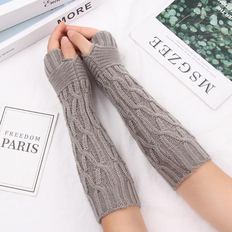 Winter Fashion Unisex Semi-Long Gloves Knitted Fingerless Gloves Casual Soft Mitten Female Warm Without Fingers Mittens
Winter Fashion Unisex Semi-Long Gloves Knitted Fingerless Gloves Casual Soft Mitten Female Warm Without Fingers Mittens