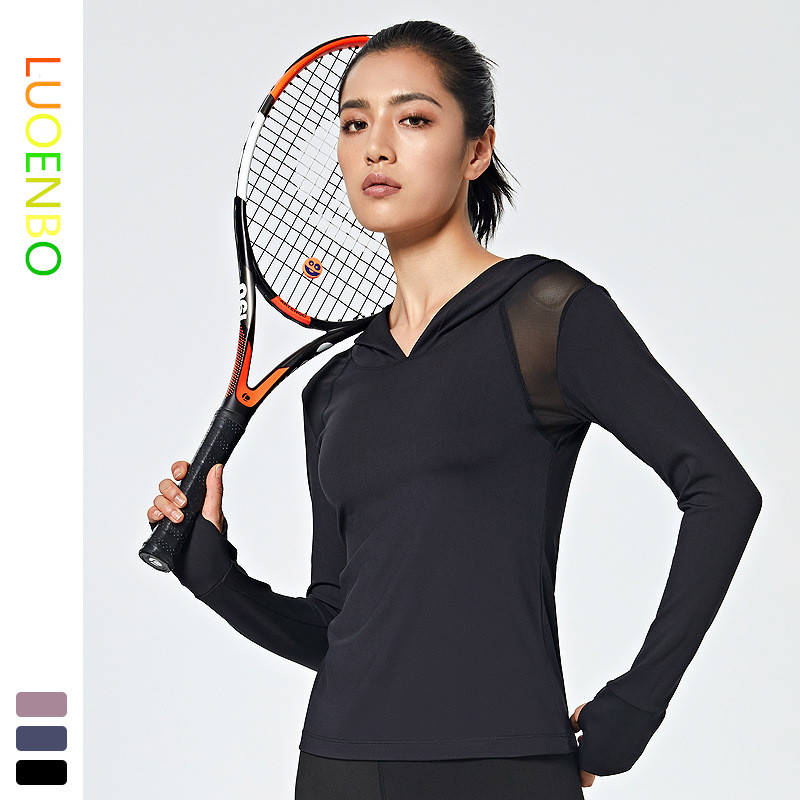 New Women Yoga Hooded Patchwork breathable T-shirt Stitching Tight Long Sleeve Running Gym Sportswear Outdoor Running gym Tops, Beige 
New Women Yoga Hooded Patchwork breathable T-shirt Stitching Tight Long Sleeve Running Gym Sportswear Outdoor Running gym Tops, Beige