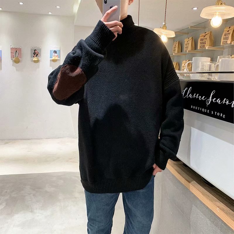 Autumn Winter Turtleneck Cotton Pullover Warm Soft Patchwork Long Sleeve Spacious Clothes Knitted Casual Male Sweater Pull Homme, Black
Autumn Winter Turtleneck Cotton Pullover Warm Soft Patchwork Long Sleeve Spacious Clothes Knitted Casual Male Sweater Pull Homme, Black