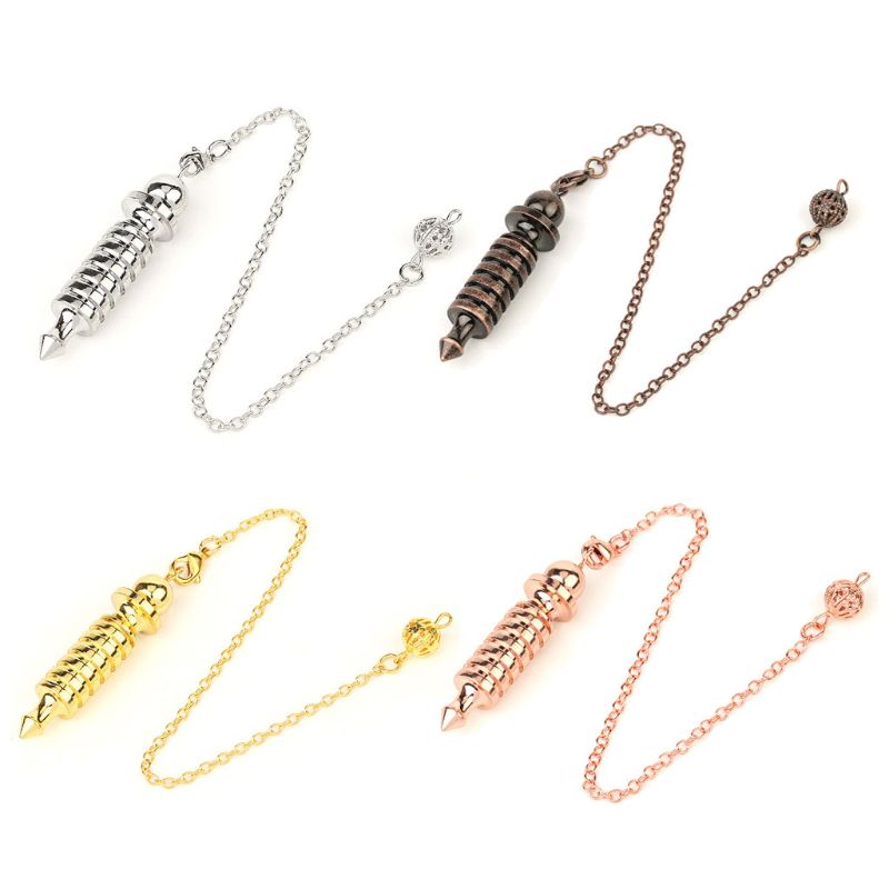 Metal Pendulum Dowsing Divination Reiki Healing Spiritual Amulet Pendule Pendant XXFD
Metal Pendulum Dowsing Divination Reiki Healing Spiritual Amulet Pendule Pendant XXFD