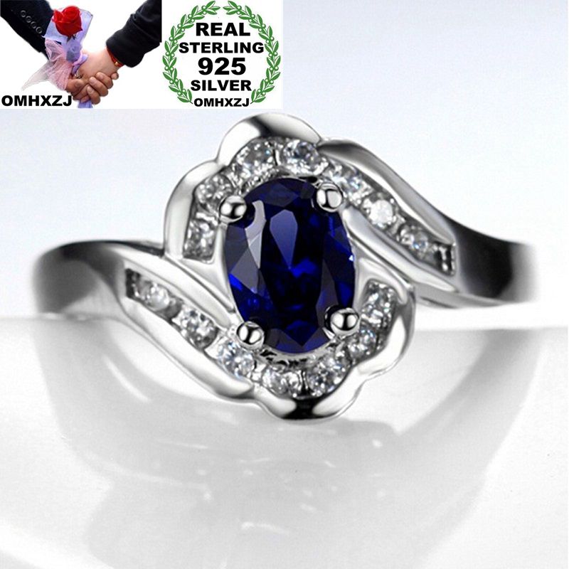 OMHXZJ Wholesale European Fashion Woman Man Party Wedding Gift Silver Oval White Blue Zircon 925 Sterling Silver Ring RR193
OMHXZJ Wholesale European Fashion Woman Man Party Wedding Gift Silver Oval White Blue Zircon 925 Sterling Silver Ring RR193